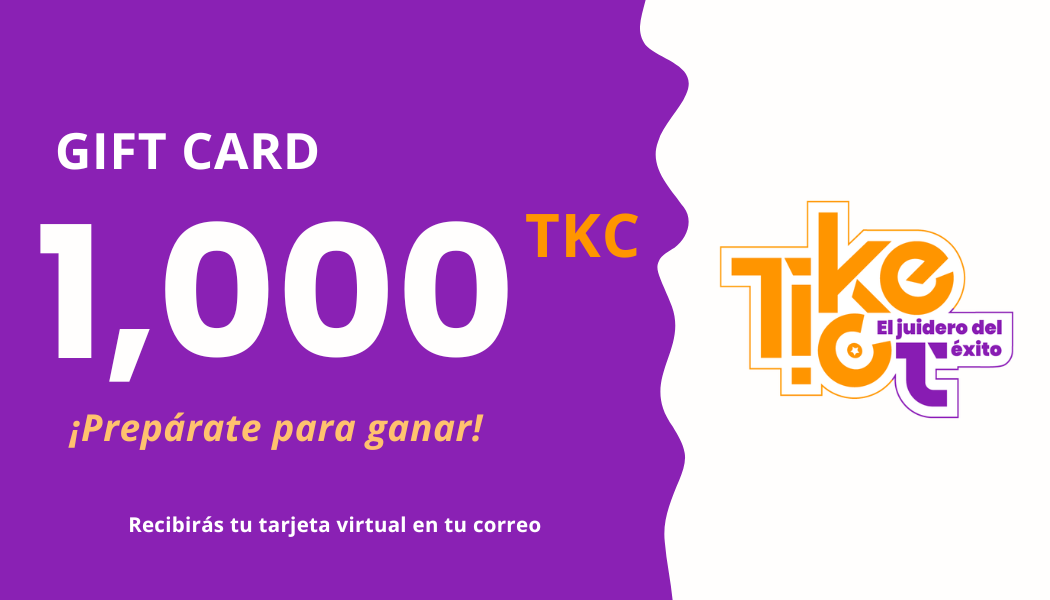 Gift Card Ticketazo 1000 TKC