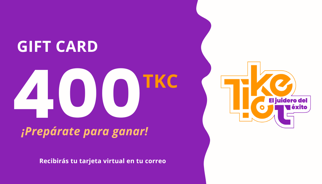 Gift Card Ticketazo 400 TKC